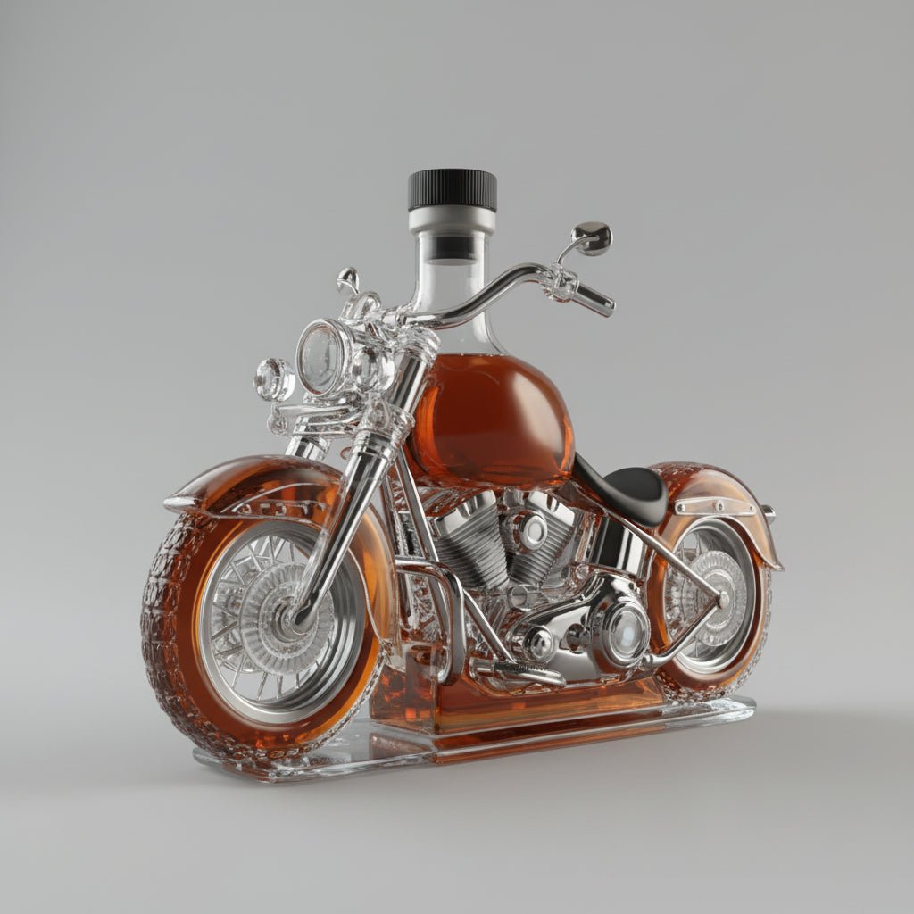 V-Twin Engine Whiskey Decanter for Home Bar Decor