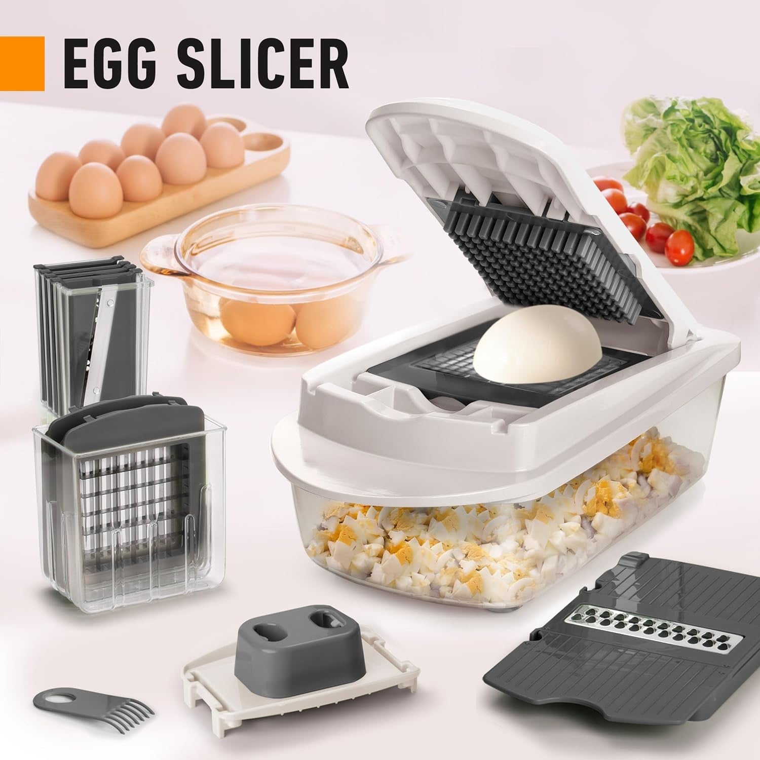 10-in-1 Vegetable Slicing Tool with 8 Blades for Fast Meal Preparation