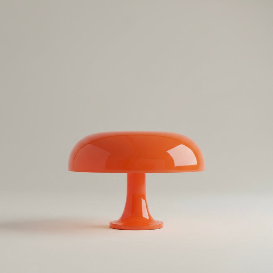 Retro Italian Design Table Lamp with Mushroom Glow Effect