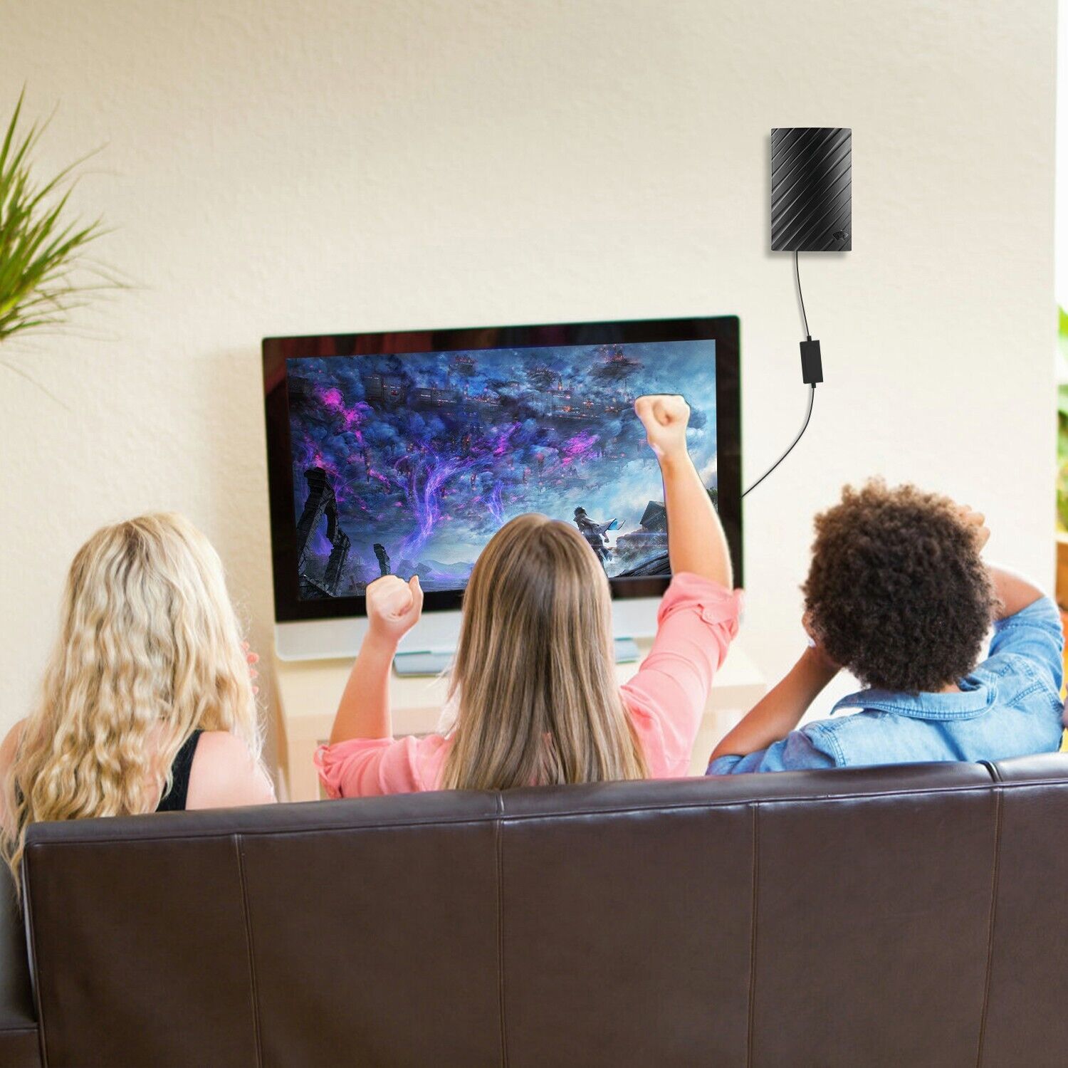 High-Performance Indoor 4K TV Antenna with 600-Mile Range