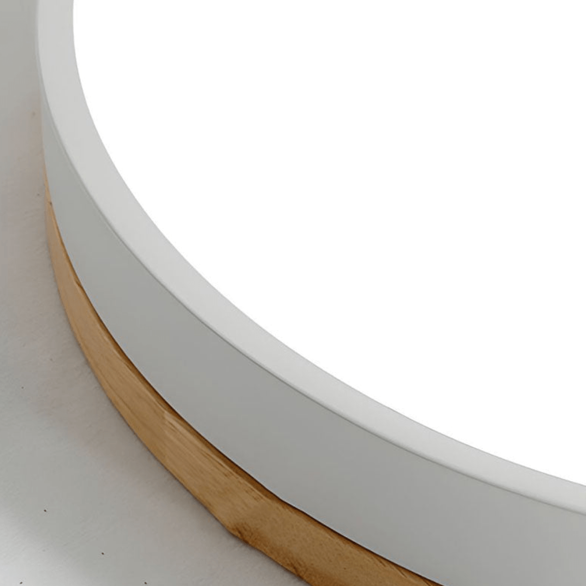 NatureGlow LED Ceiling Light with Elegant Wood Finish