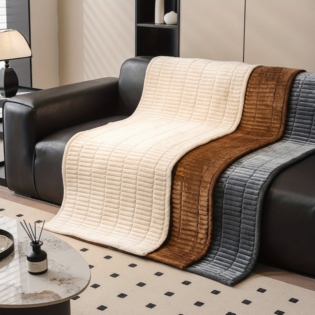 PlushGuard Quilted Microfiber Sofa Protectors for Elegant Defense