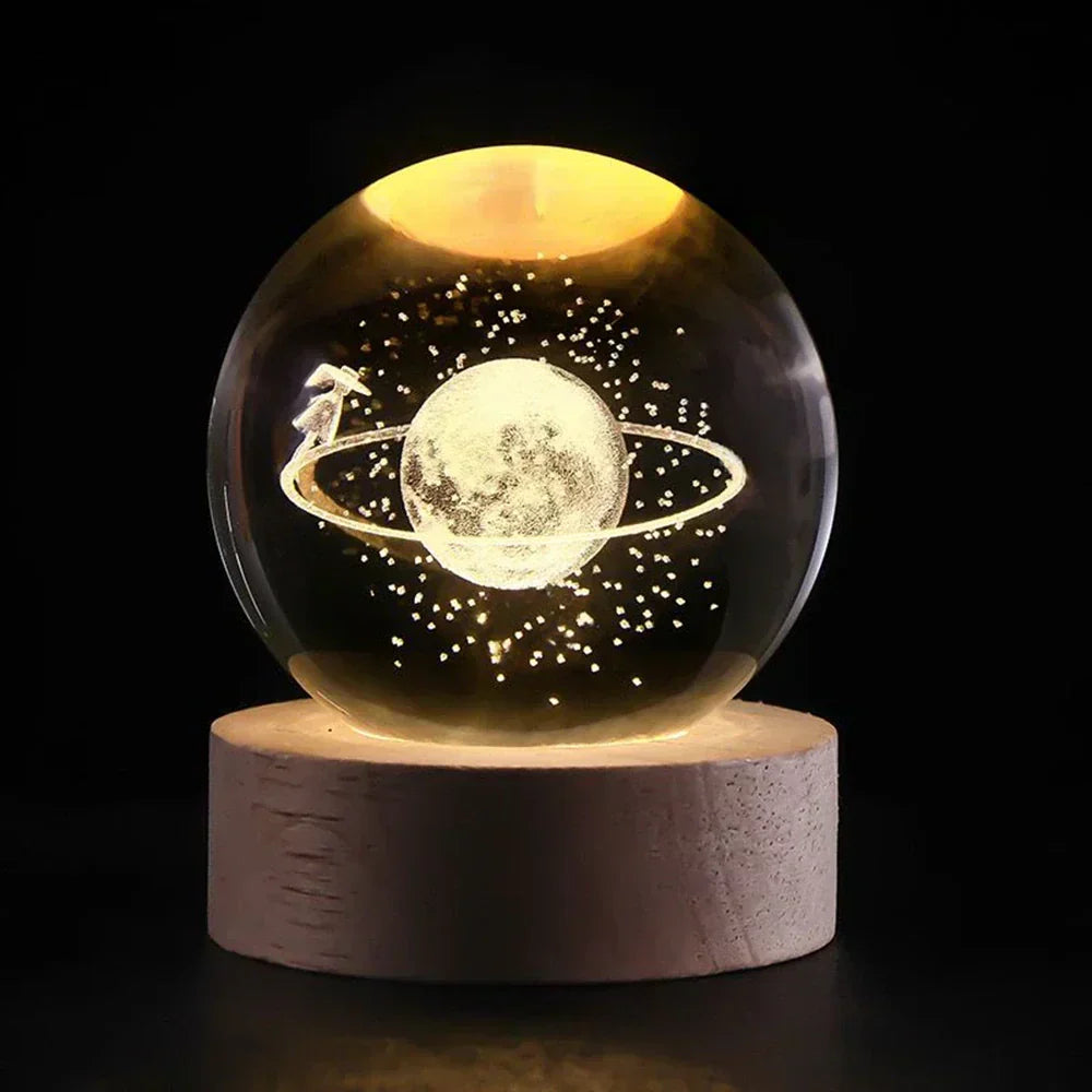 Celestial Glow 3D Planet Engraved Table Lamp