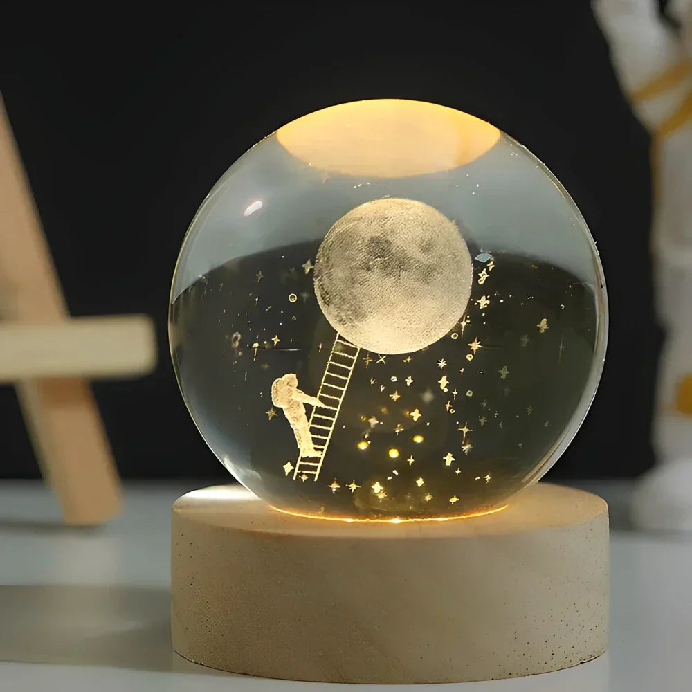 Celestial Glow 3D Planet Engraved Table Lamp