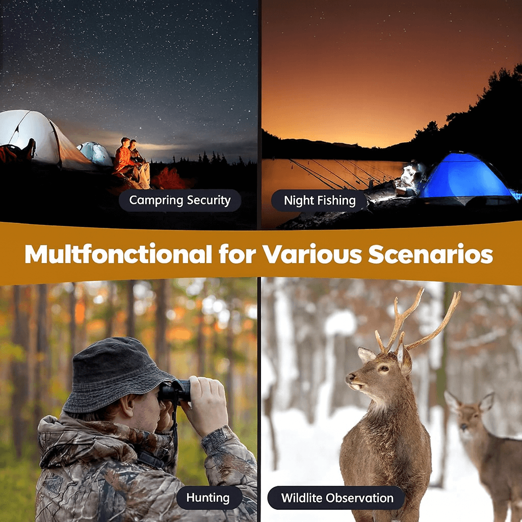 NightSeeker 4K Binoculars with 8X Zoom for Nighttime Adventures