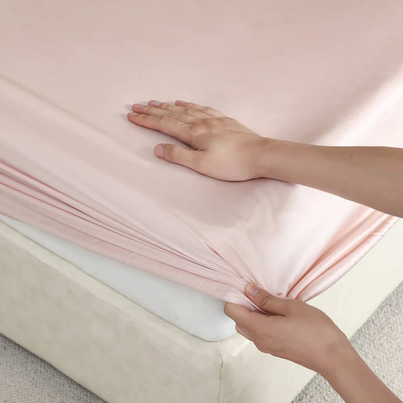 DreamEase Luxurious Mulberry Silk Cooling Fitted Sheet