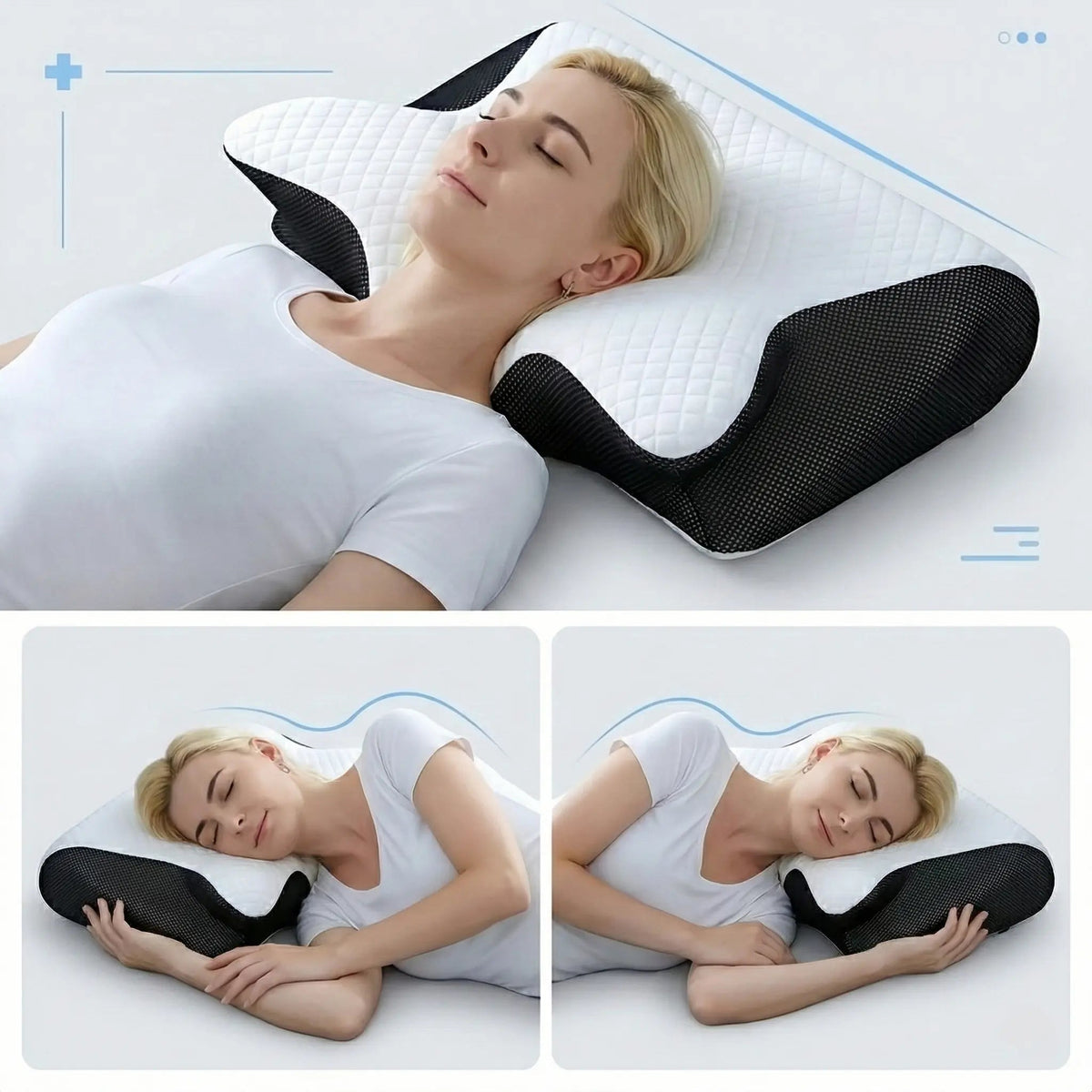 Ergonomic Comfort Pillow – Sleep Soundly, Rise Energized