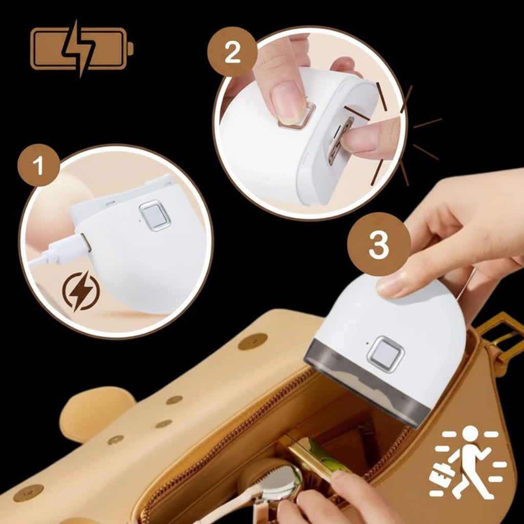 Portable Rechargeable Nail Trimmer with Bright LED Light