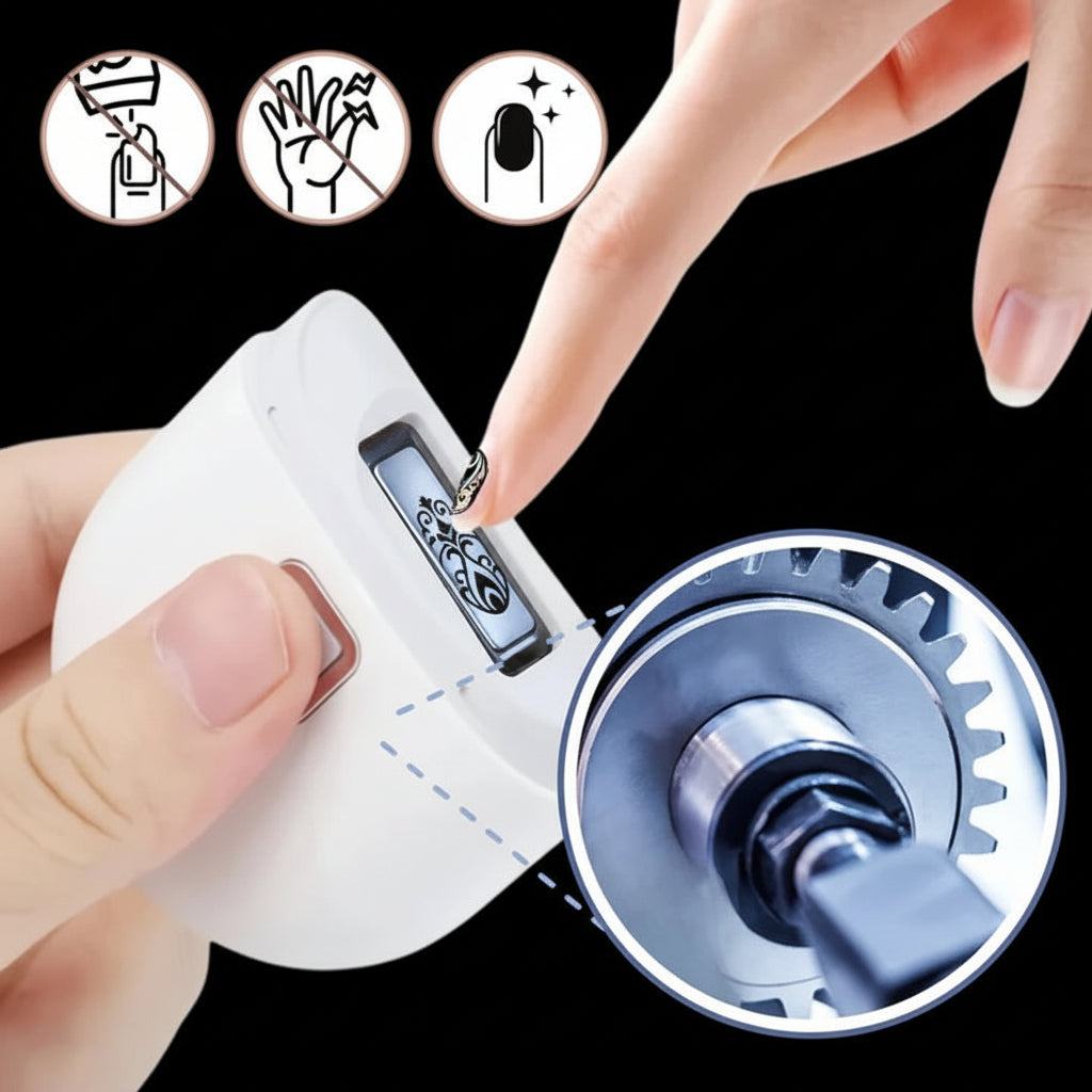 Portable Rechargeable Nail Trimmer with Bright LED Light