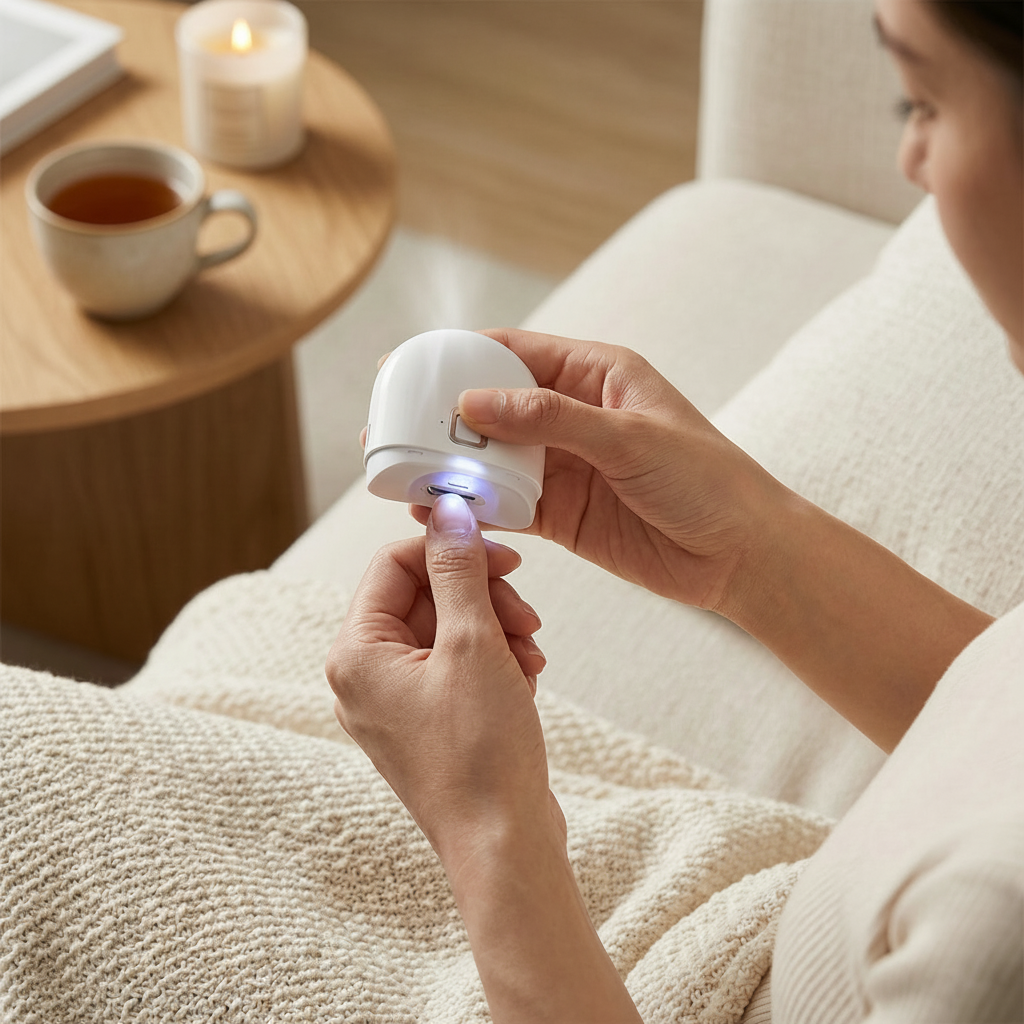 Portable Rechargeable Nail Trimmer with Bright LED Light