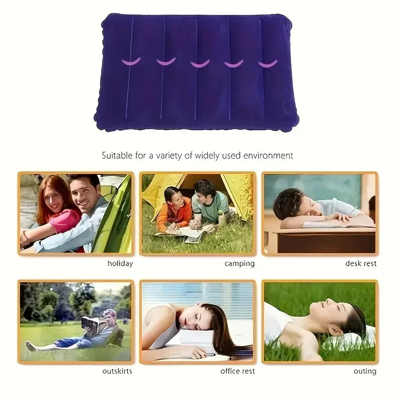 Ergonomic Inflatable Travel Pillow - Compact and Lightweight for Comfort