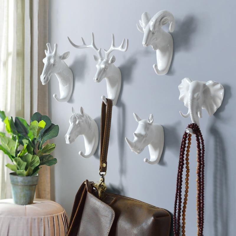 Animal Design Wall Hooks for Home Organization – Fun Key and Accessory Decor