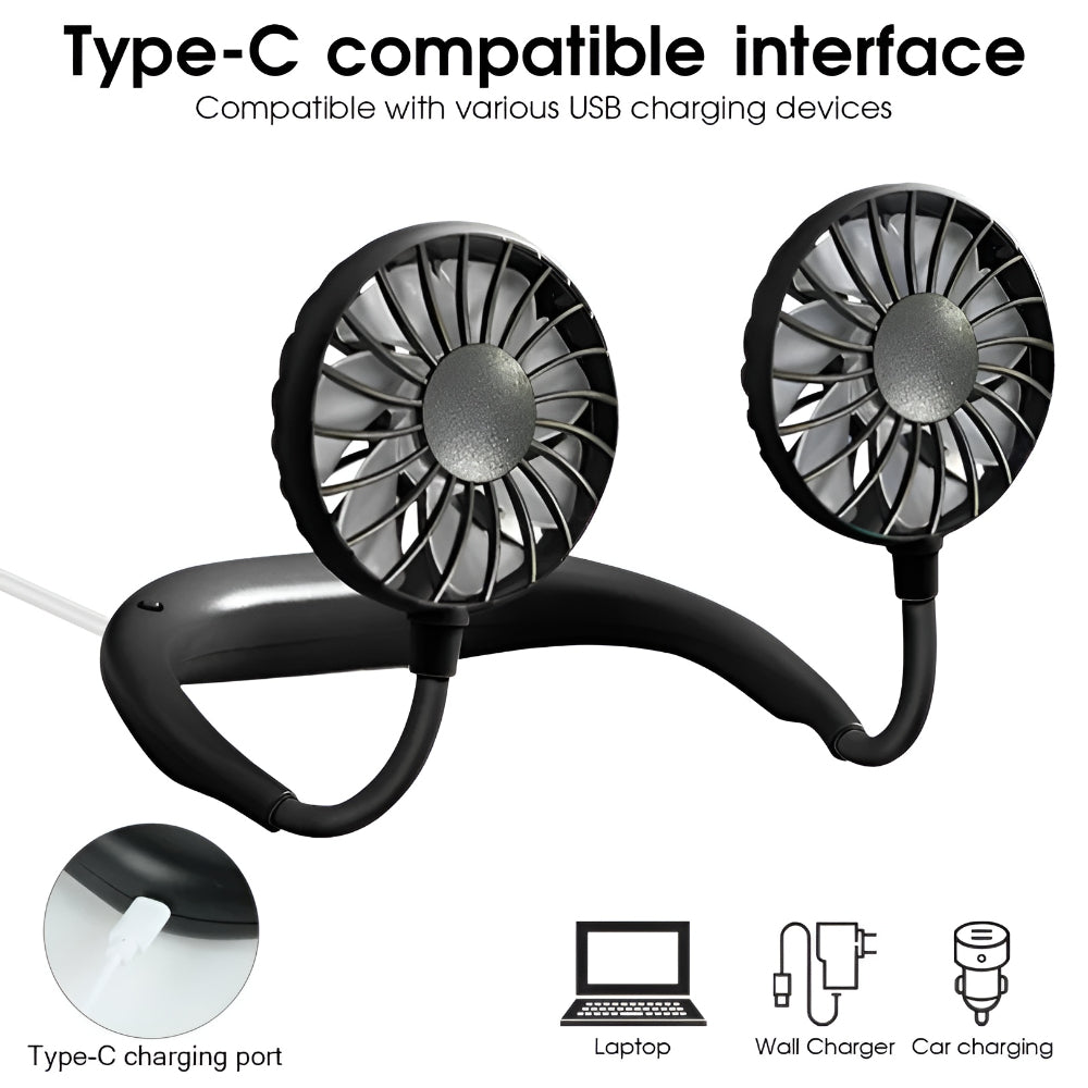 Hands-Free Cooling Neck Fan for Ultimate Comfort