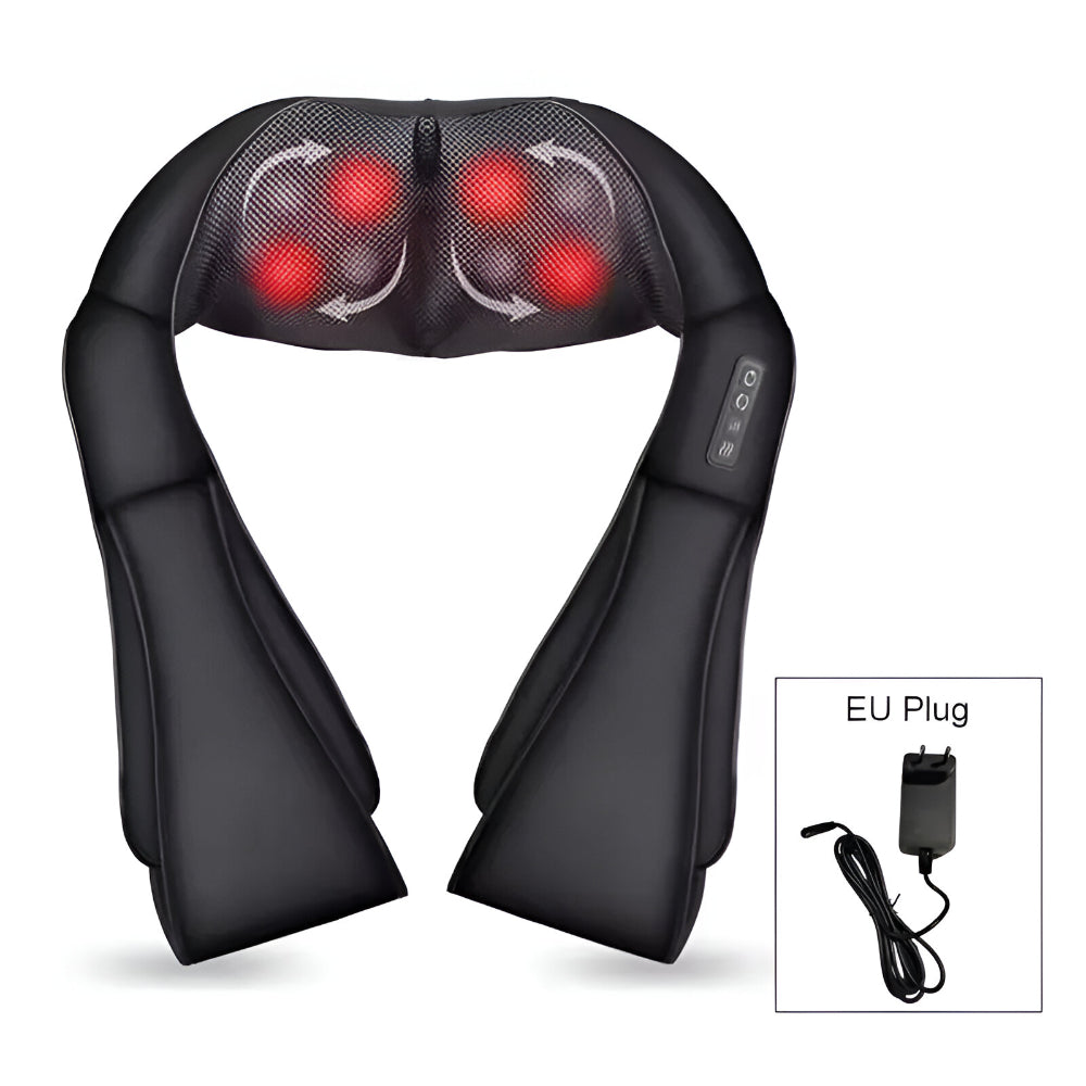 Soothing Shiatsu Neck and Back Massager for Home and Travel