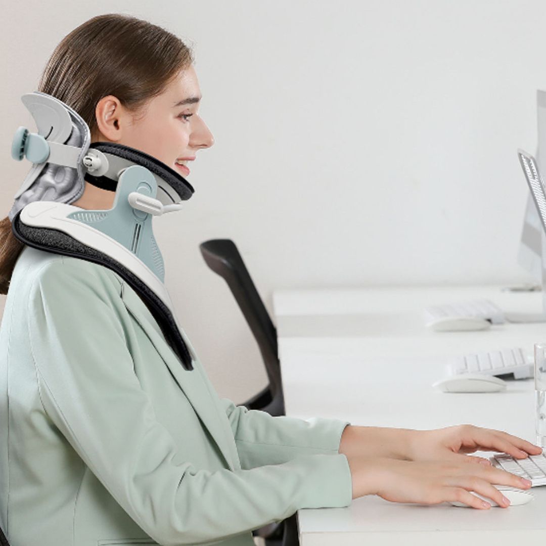 Adjustable Cervical Traction Device for Neck Pain Relief and Posture