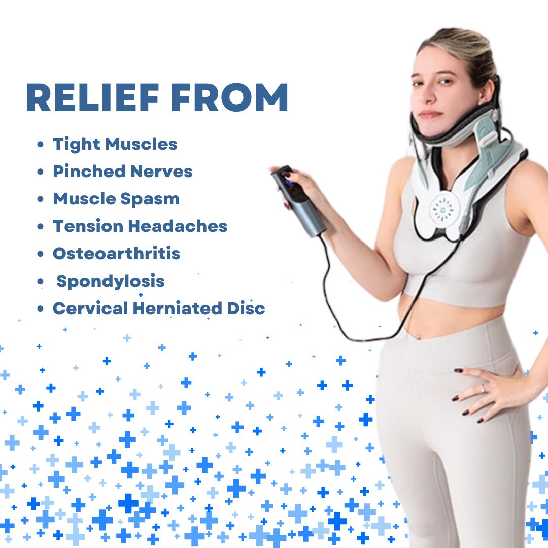 Adjustable Cervical Traction Device for Neck Pain Relief and Posture