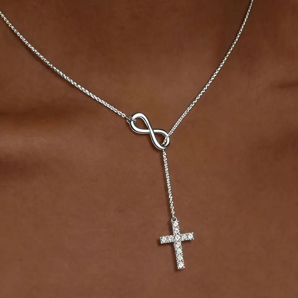 Eternal Faith Necklace Featuring a Cross Y Pendant