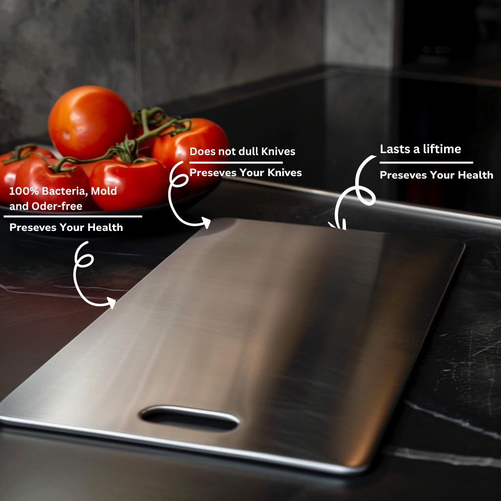 Durable Titanium Cutting Board with Antibacterial Properties