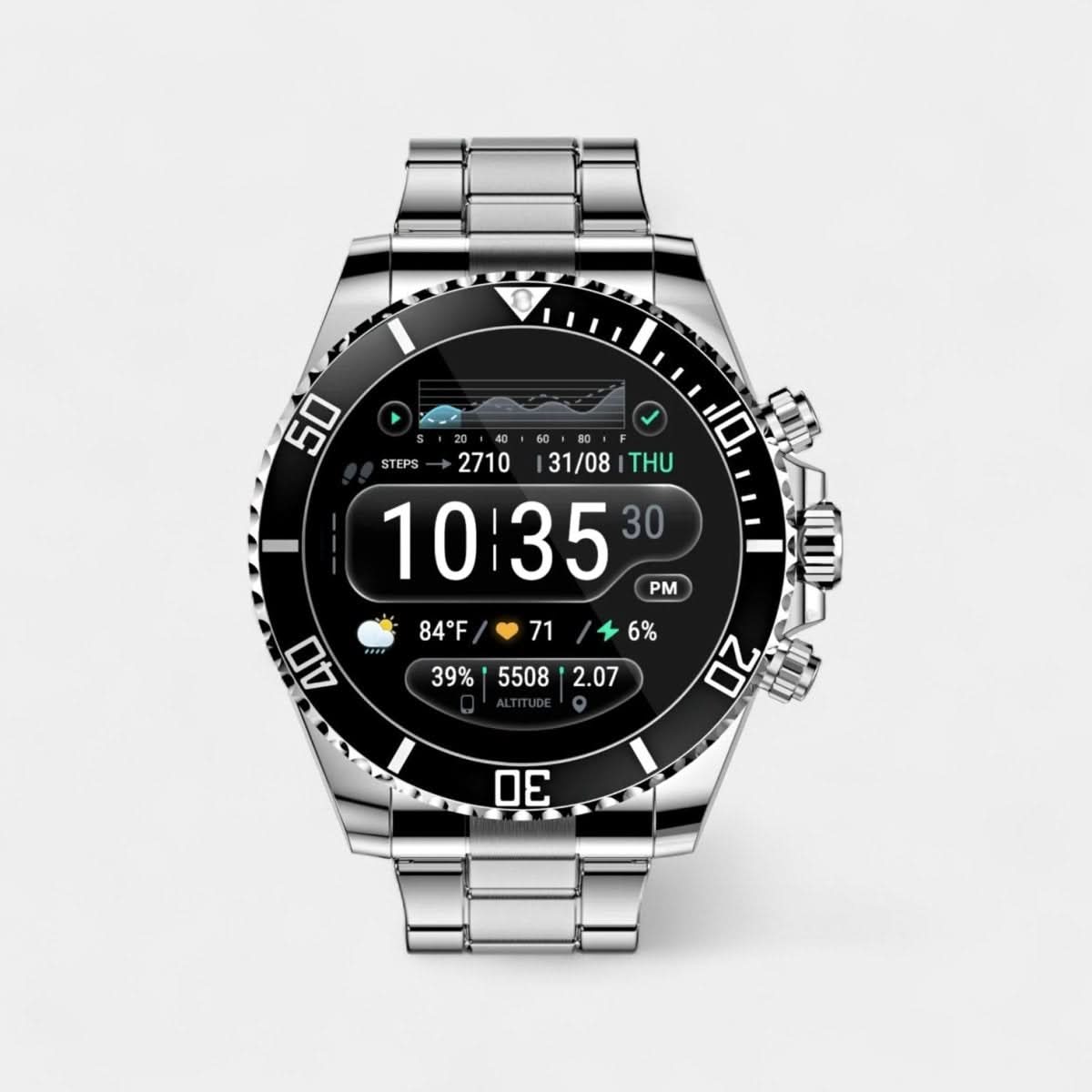 TitanShield Adventure Smartwatch with GPS & Health Insights