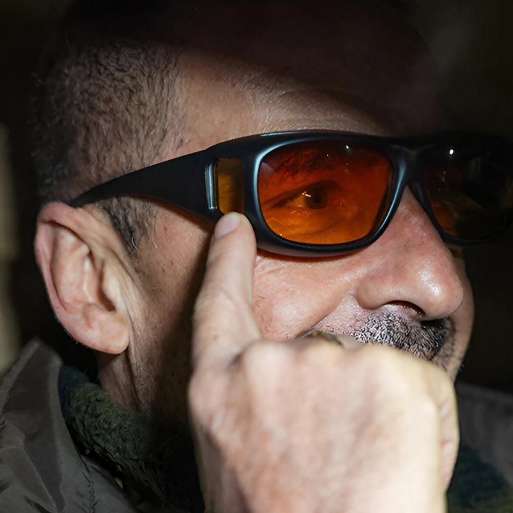 Night Vision Eyewear with Yellow Lenses for Driving Safety