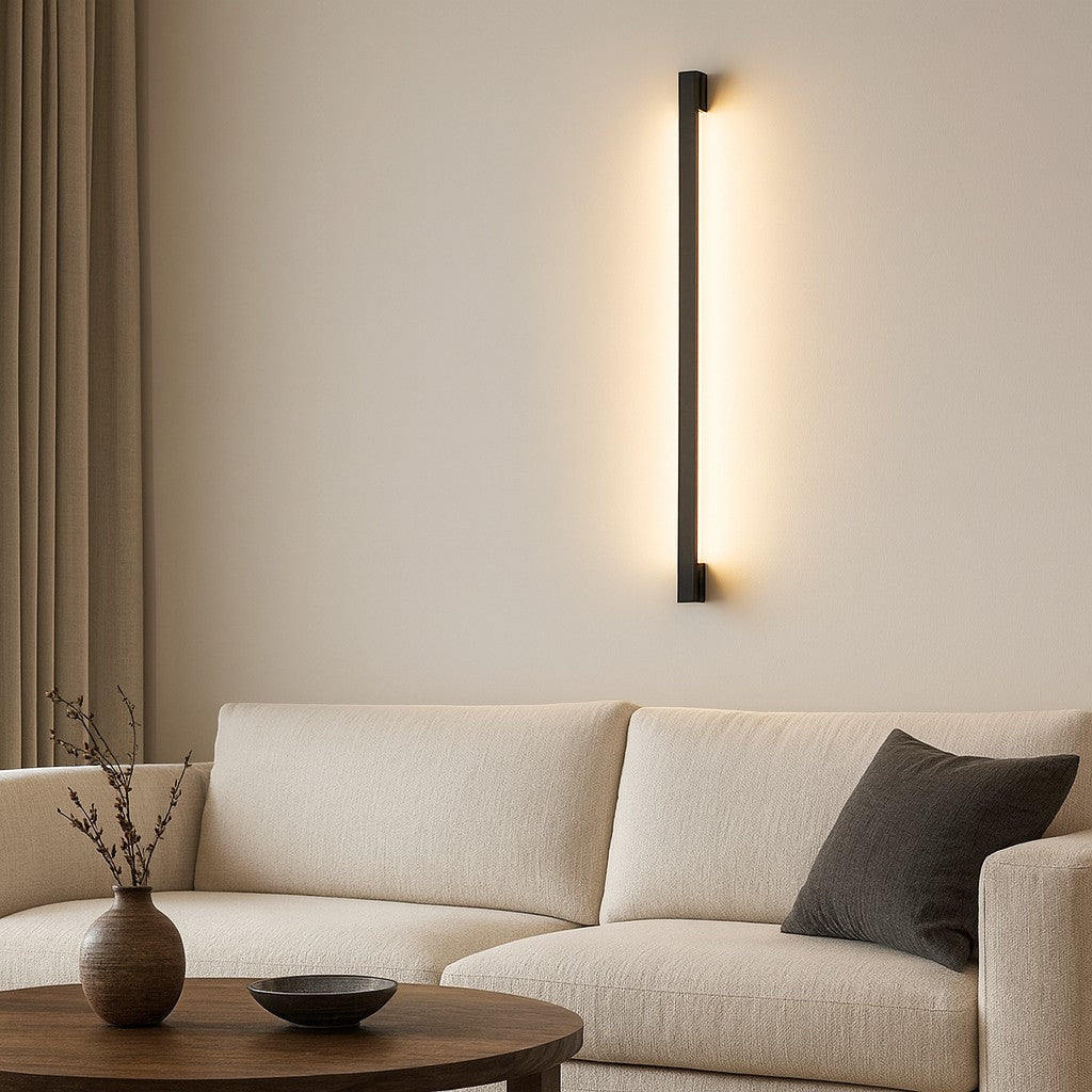 Ultra-Slim LED Wall Light | 3000K/4000K/6000K | 60–200cm | 9–28W | Metal & Acrylic