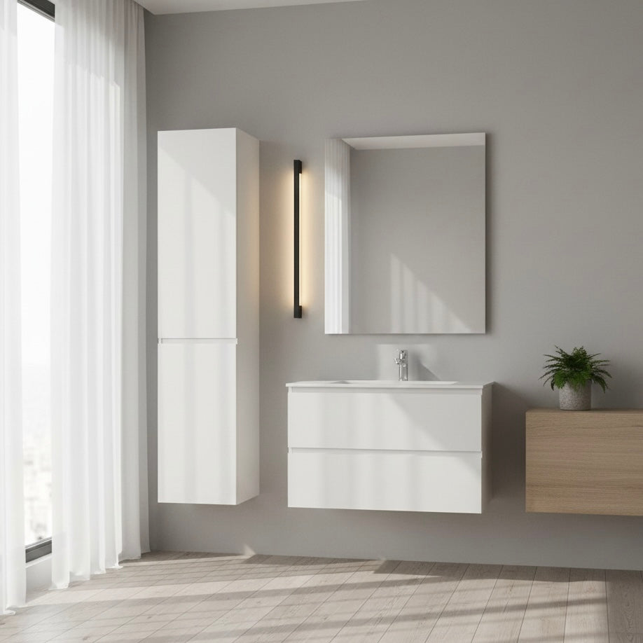 Ultra-Slim LED Wall Light | 3000K/4000K/6000K | 60–200cm | 9–28W | Metal & Acrylic