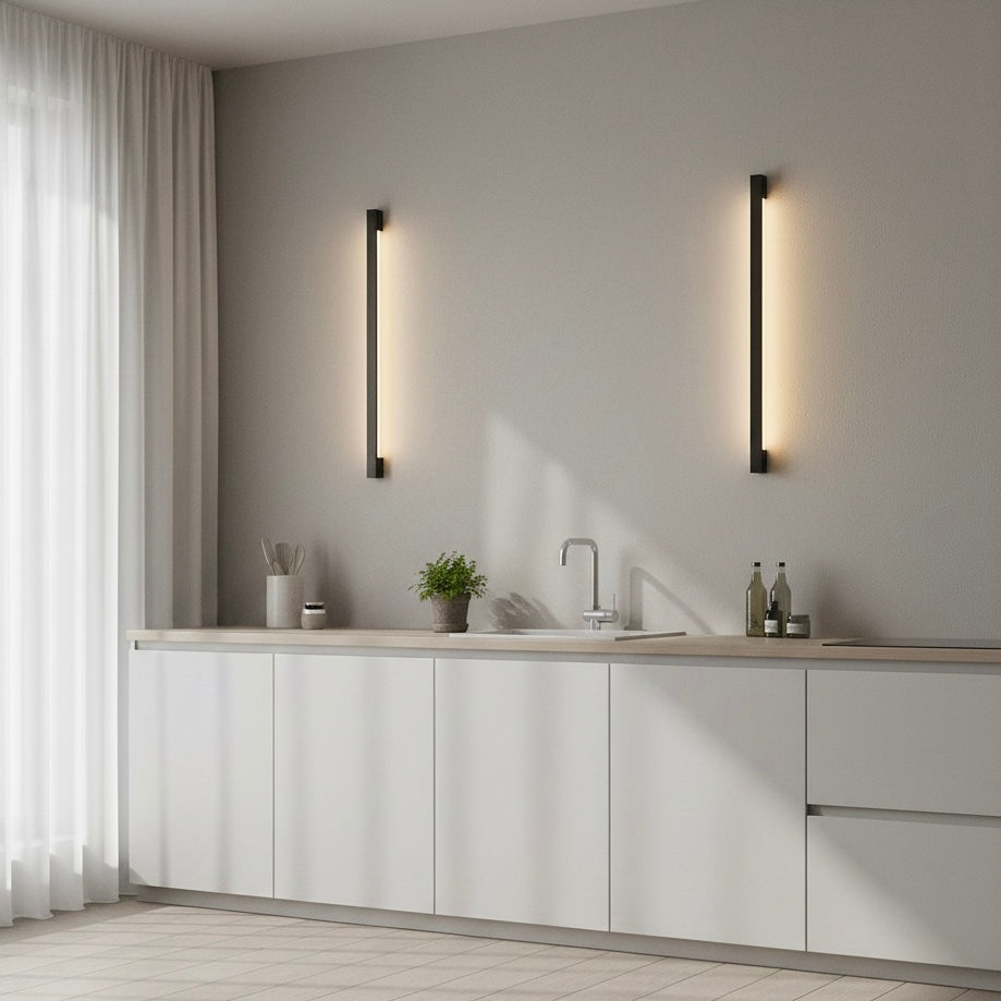 Ultra-Slim LED Wall Light | 3000K/4000K/6000K | 60–200cm | 9–28W | Metal & Acrylic