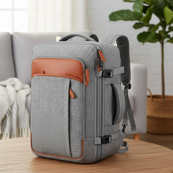 UrbanVoyage Compact Backpack with Shoe Pocket & Charger