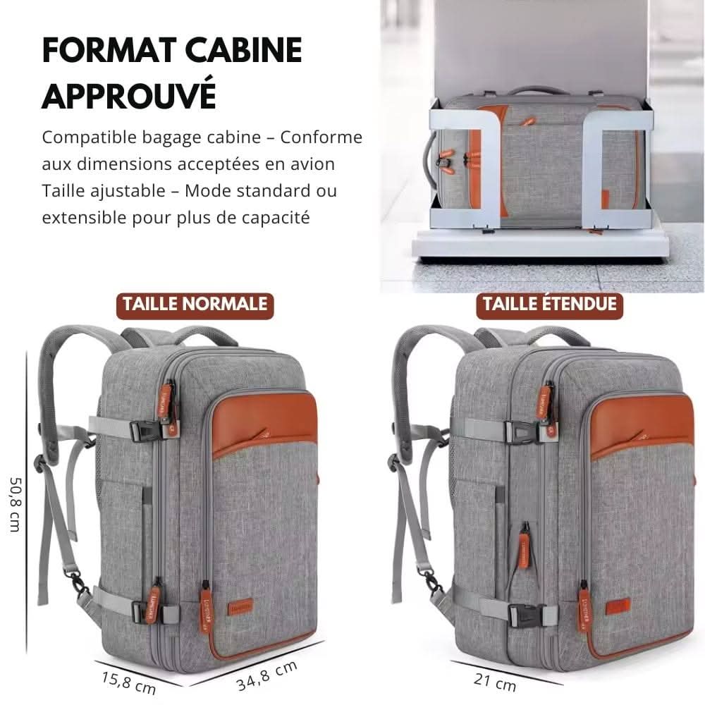 UrbanVoyage Compact Backpack with Shoe Pocket & Charger