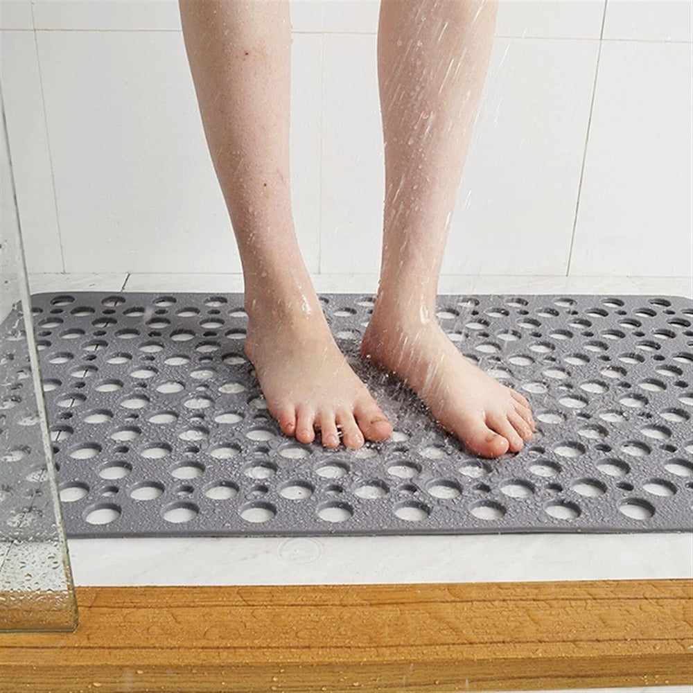 Mold-Resistant Shower Mat with Suction Cups | Non-Slip Bathroom Mat