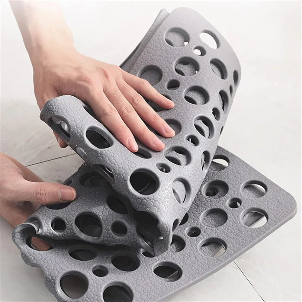 Secure Bath Mat with 100 Grip Cups & 250 Drainage Openings
