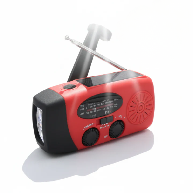 Power Bank, Flashlight, and Radio for Emergency Situations