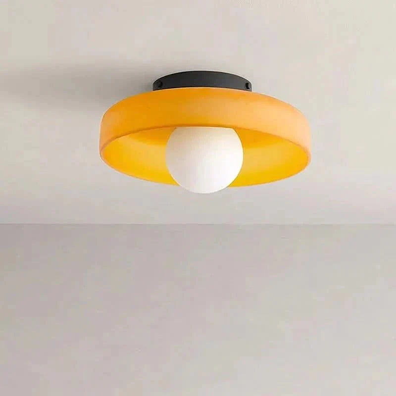 LumiAura Scandinavian Glass Ceiling Light for Elegant Spaces