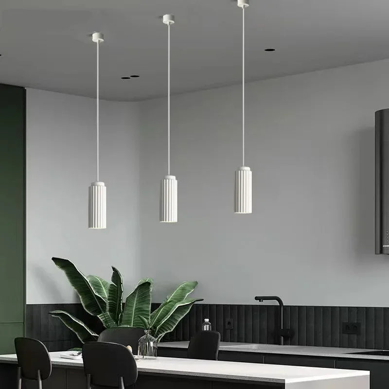 Minimalist Scandinavian LED Pendant Light, Modern Hanging Lamp for Dining Room & Kitchen, Integrated LED