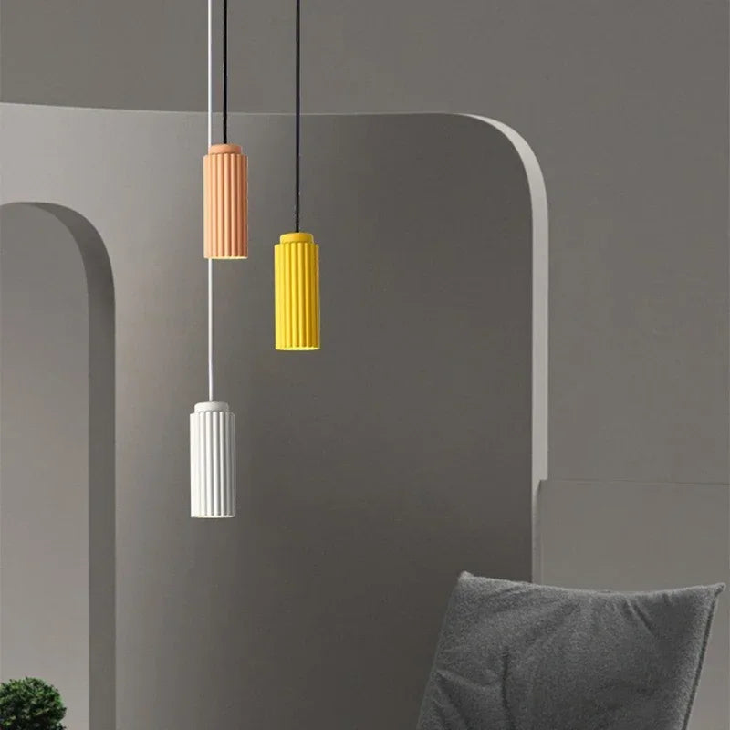 Minimalist Scandinavian LED Pendant Light, Modern Hanging Lamp for Dining Room & Kitchen, Integrated LED