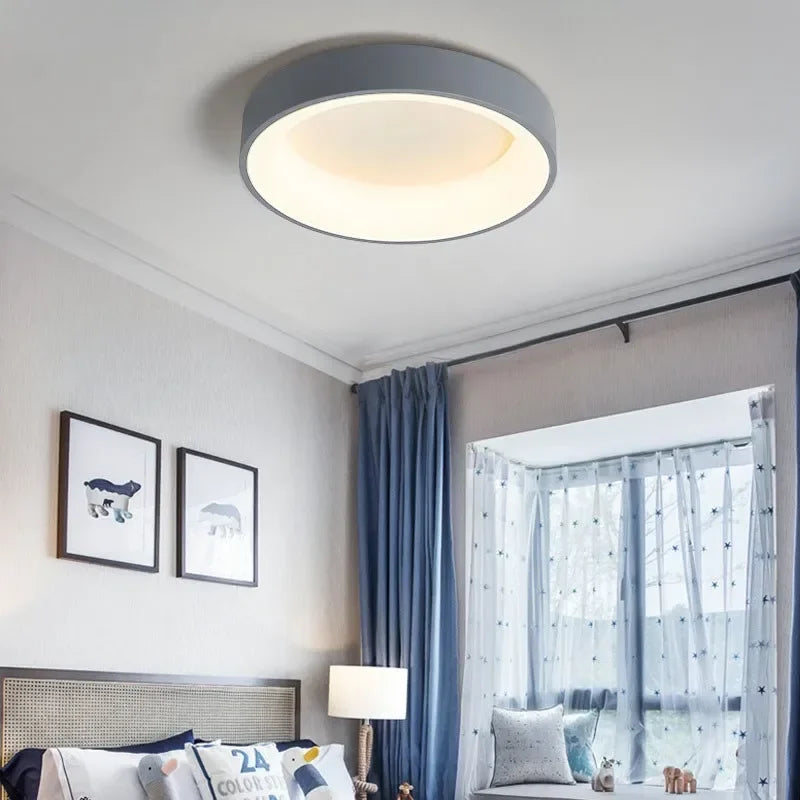 LunaGlow Round LED Ceiling Fixture for Cozy Illumination
