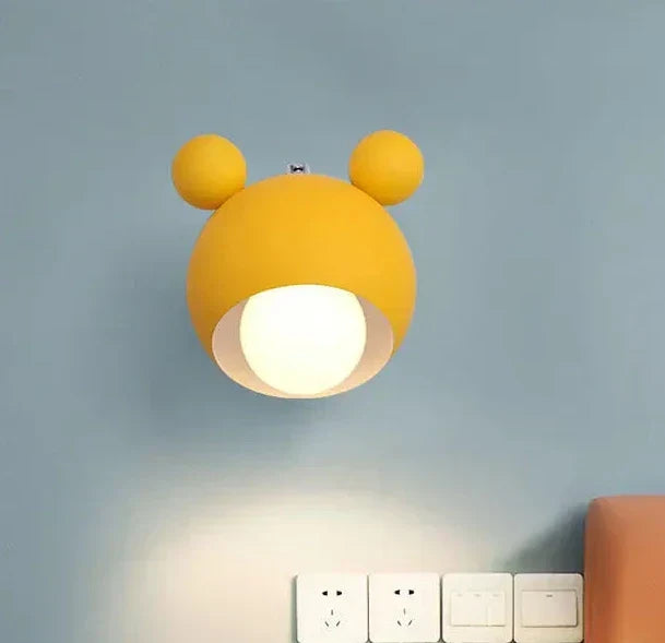 WhimsyGlow Kids Room Wall Light – Playful Character Design