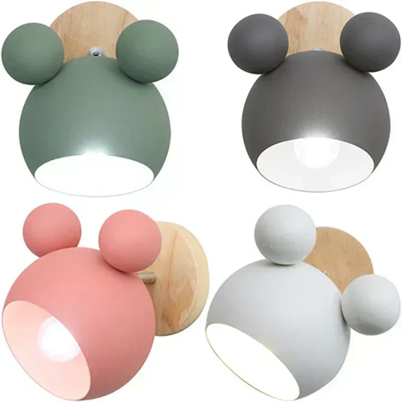 WhimsyGlow Kids Room Wall Light – Playful Character Design