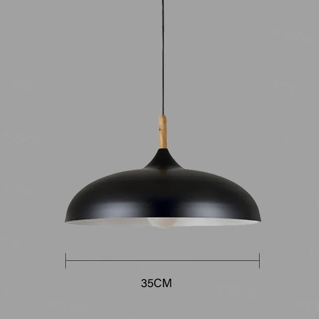 Oak Wood Pendant Light with Warm LED Lighting – Scandinavian Design