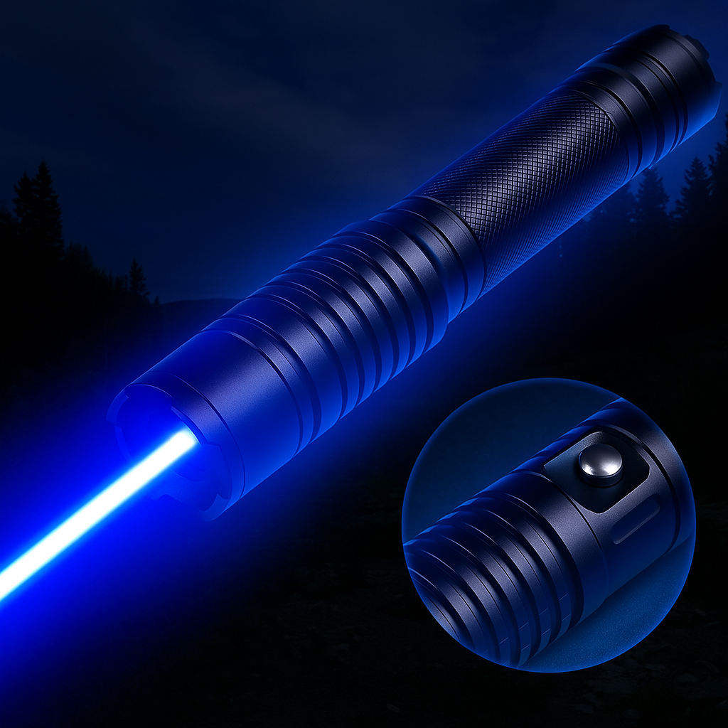 5000m Range Laser Flashlight with Thermal Ignition – Durable Outdoor Tool