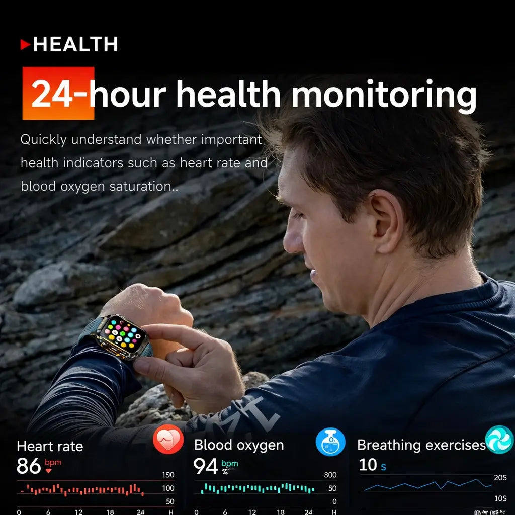 Rugged Smartwatch with GPS – Over 100 Sports Modes and Multi-Satellite Navigation
