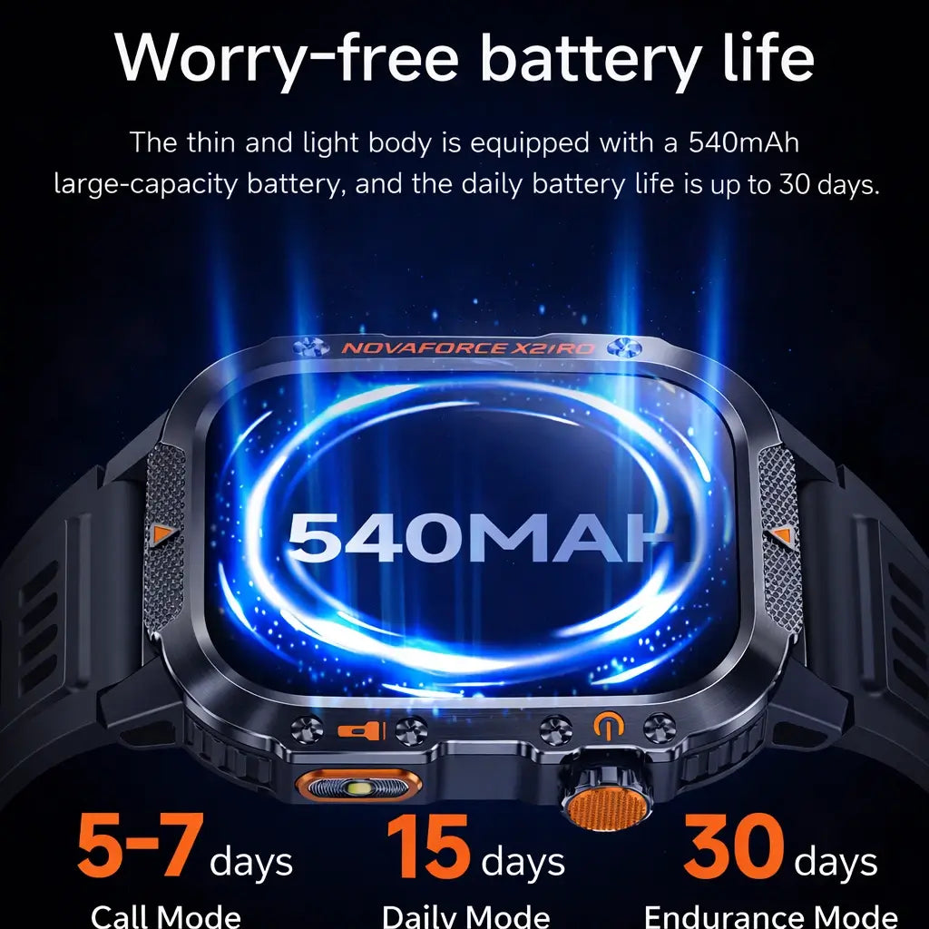 Rugged Smartwatch with GPS – Over 100 Sports Modes and Multi-Satellite Navigation