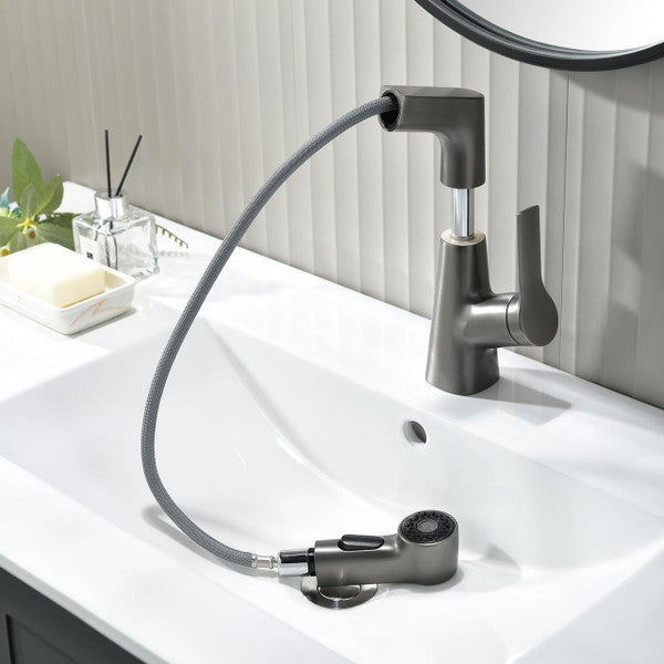 Stylish Bathroom Faucet with Flexible Hand Shower