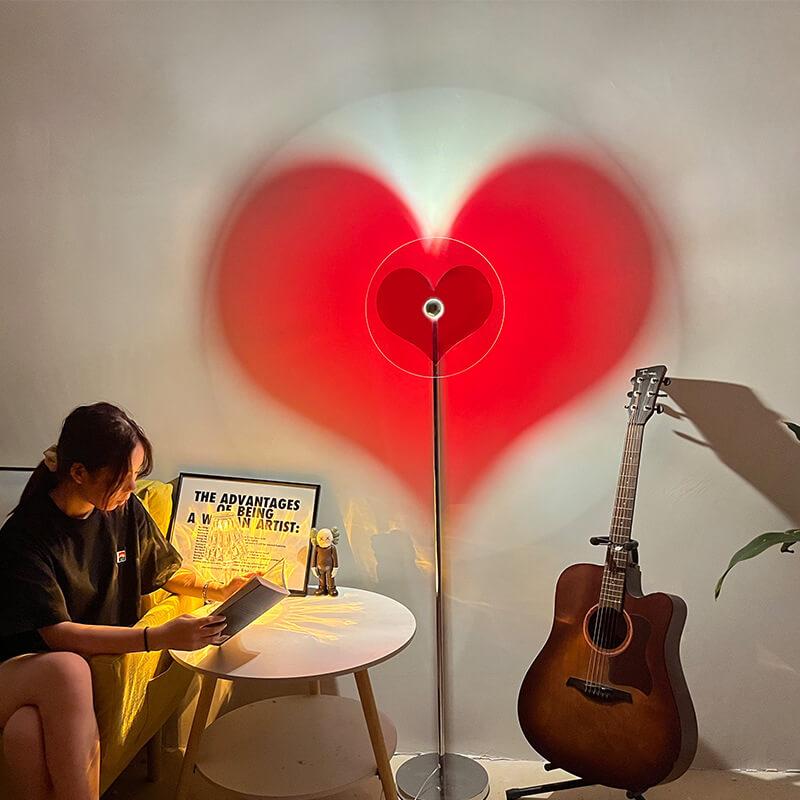 Taavita Heart Shape 1-Light LED Floor Lamp Vibes