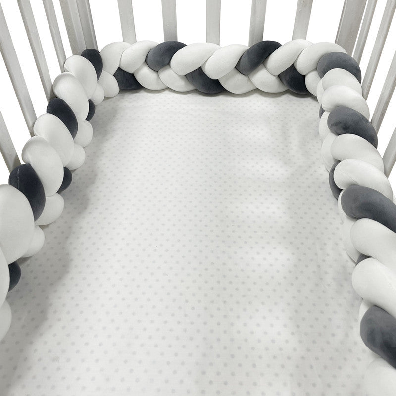 Handcrafted Nursery Rail Protector | Soft Airy Pillow Guard
