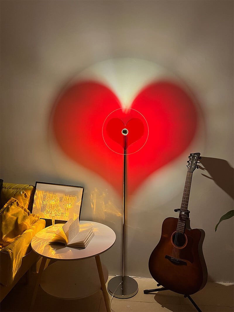 Taavita Heart Shape 1-Light LED Floor Lamp Vibes