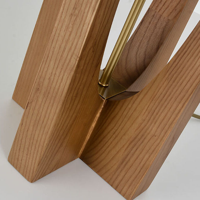 Taavita Modern 1-Light Floor Lamps Made of Solid Wood