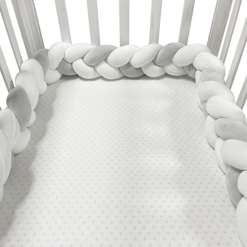 Handcrafted Nursery Rail Protector | Soft Airy Pillow Guard