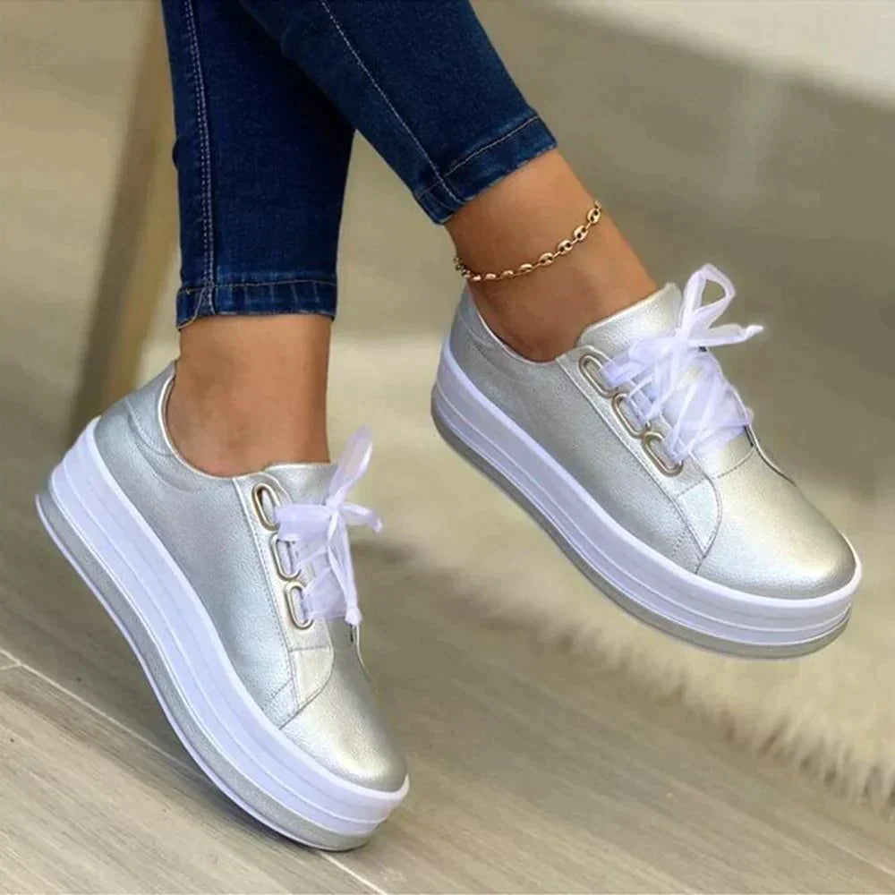 Women’s Platform Sneakers | Soft Stable Slip-Resistant Sole | Individual Custom Fit | Comfortable Summer Wear