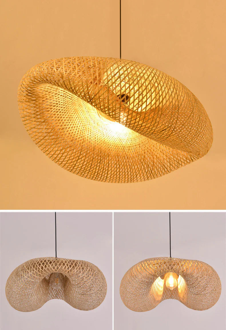 Bamboo Pendant Lamp – Natural Weaving for Soft, Warm Illumination